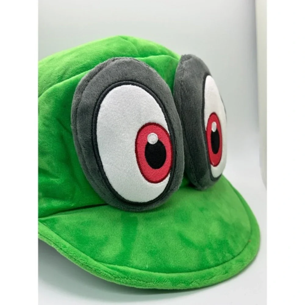 Super Mario Odyssey Cappy Plush Hat Green Cosplay Costume Accessory - Picture 5 of 6